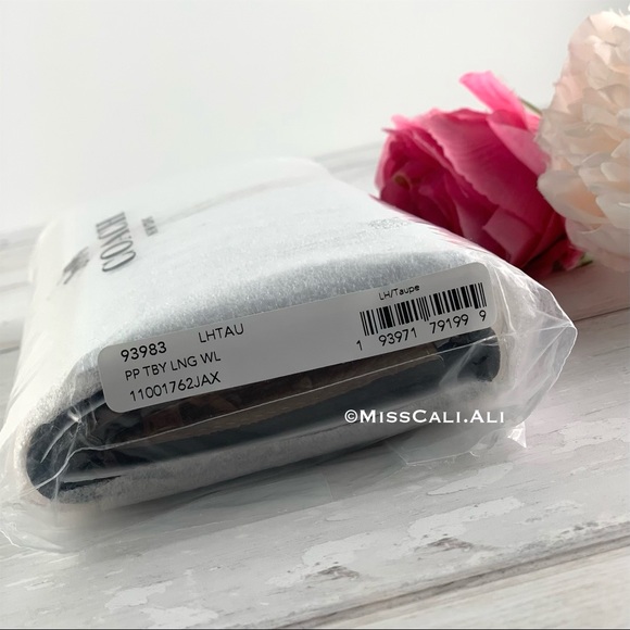 NWT COACH Tabby Long Wallet - Taupe - Picture 6 of 12